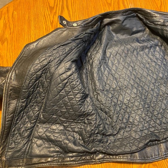 Vintage Moto Cuir Leather Jacket w/ Road Rash - Picture 9 of 14
